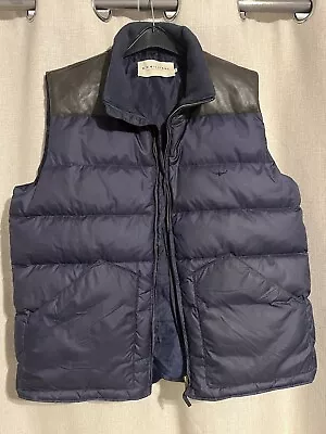 R M Williams Gilet Body Warmer Men’s Size Large Blue • £34.95