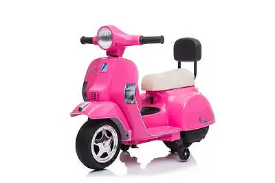 Licensed Vespa 6V Electric Ride On Motorbike Pink • £97.17