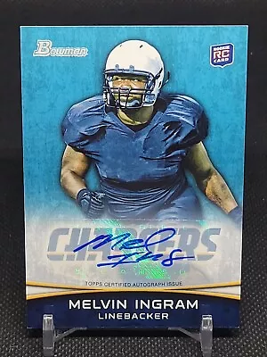 2012 Bowman Rookie Autographs #180 Melvin Ingram • $2.99