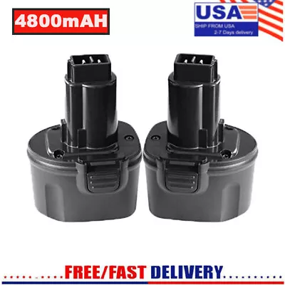 2PACK 7.2V 4.8Ah Battery For DE9057 DW9057 DE9085 DW920 Cordless Drill US • $25.90