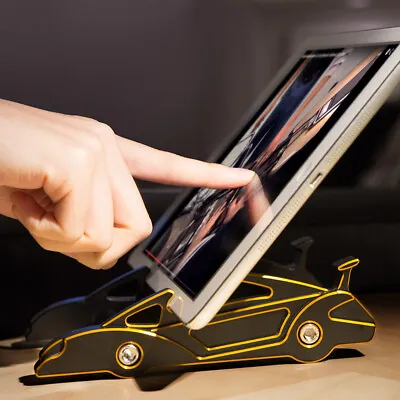 Dual-slot Desk Display Stand CNC Gold Sports Car Style For Sony Xperia Z4 Tablet • $181.50