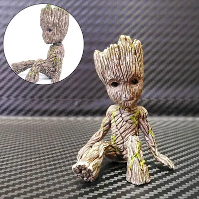 Guardians Of The Galaxy Baby Groot Figure Flowerpot Pen Pot Toy Gifts 6CM New UK • £2.21