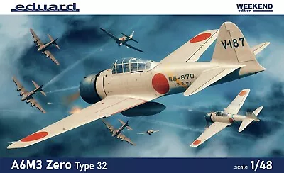 Eduard 1:48 A6M3 Zero Type 32 No 84191 Weekend Edition “1943 Operations”. • £18