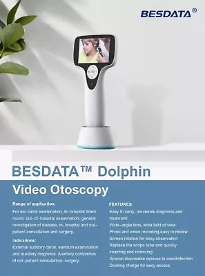 Besdata Video Otoscope Ear Camera Digital Ophthalmoscope Inspection ENT USB • $1170