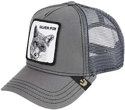 $39.99 • Buy Goorin Bros Animal Farm Snapback Trucker Hat Cap Grey The Silver Fox 101-0390