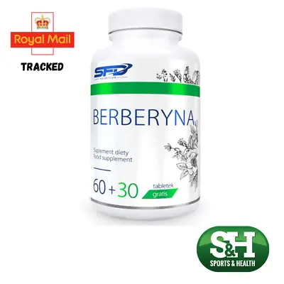 Berberine 500 Mg - Berberis Aristata SFD 90 Tab Correct Glucose Level In Blood • £8.99