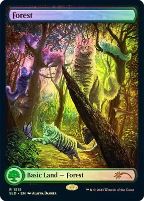 MTG FOIL Forest Secret Lair 1515 Full Art  - Secret Lair • $4.69