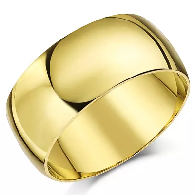 9ct Yellow Gold Light D Shaped Wedding Ring Band  • £242.27