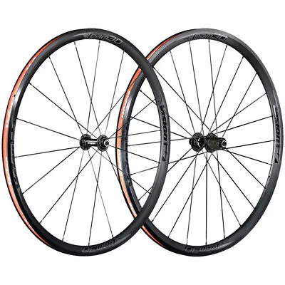 Vision Team 30 Comp Alloy Wheelset 700c QRx100/130mm Centerlock HG 11 Road Blk • $263.09