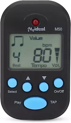 Mini Digital Metronome M50 Beat Tap Portable Clip-On Electronic Metronome Musica • $12.22