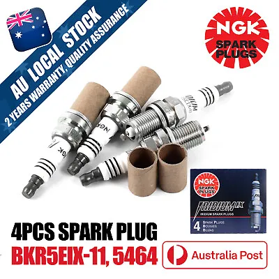 4pcs NGK Iridium Spark Plugs BKR5EIX-11 5464 • $70.99