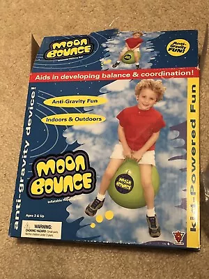 Vintage Big Time Toys Moon Bounce Inflatable Hopping Ball Toy - RARE • $68.99