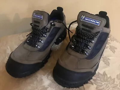 Michelin Safety Steel Toe Working Shoes Men’s Size 8 Medium-Excellent Condition • $70