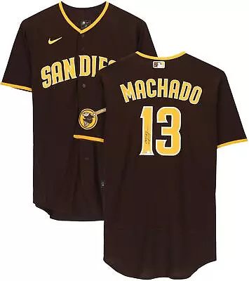 Manny Machado San Diego Padres Autographed Nike Authentic Brown Jersey • $374.99