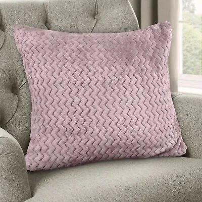 Plush Chevron Fleece Faux Fur Teddy Soft Sofa Cushion Cover Scatter Cushion  • £5.75
