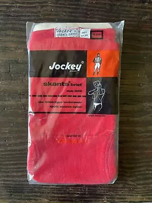 MEN'S VINTAGE JOCKEY SKANTS Brief M 32-34 Red VERY RARE -NOS- 1958 1959 !!! • $99