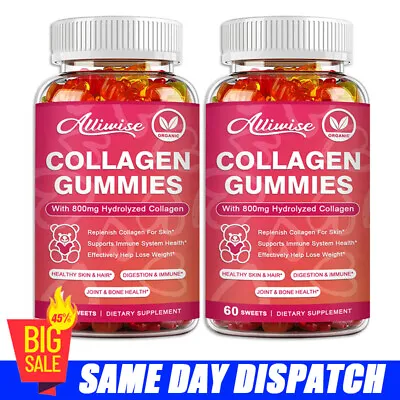 Collagen Vitamin Gummies For Hair Skin & Nails Premium Collagen Supplement • $13.56