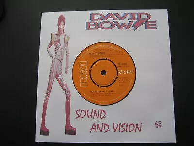 David Bowie Sound & Vision / A New Career A New Town /7  Vinyl -ROCK POP • £3.99