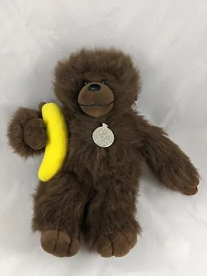 Gorilla Ape Monkey Plush 12 Inch Holding Banana Tb Trading Co Stuffed Animal Toy • $9.86