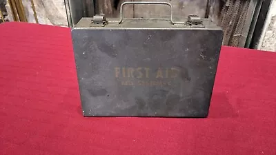 Vintage First Aid Kit Bell System C. Original Metal Box (No Contents)  • $10