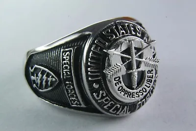US Special Forces Special Unit Military Men's Ring /410 • $49.36