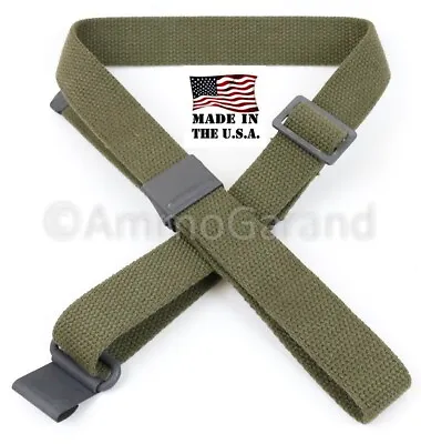 M1 Garand Sling OD Green Cotton Web For USGI 1903 Mil Civ WWII Korea *US Made* • $19.95
