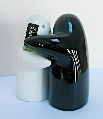 Hugging Ghosts Salt And Pepper Shakers Verdici Design Black And White • $13.89