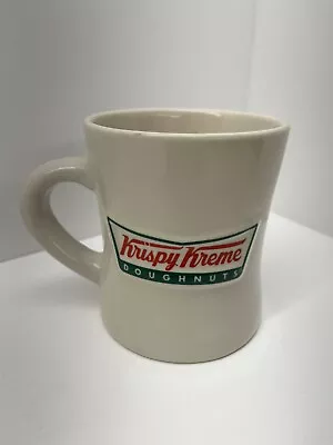 Krispy Kreme Doughnuts Heavy Duty Ivory Coffee Mug Raised Logo • $8