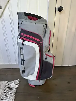 Ladies Cobra F-Max Cart Bag Grey / Pink / Dark Grey • $80