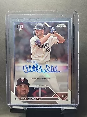 2023 Topps Chrome Matt Wallner Autograph Rookie Auto RC #AC-MW Twins • $15