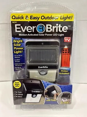 Ever Brite - Motion-Activated Solar Power LED Light - As Seen On TV! • $13.99