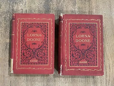 1893 Lorna Doone Vol 1 & 2 By R.D. Blackmore | Illustrated | Joseph Knight • $24.50