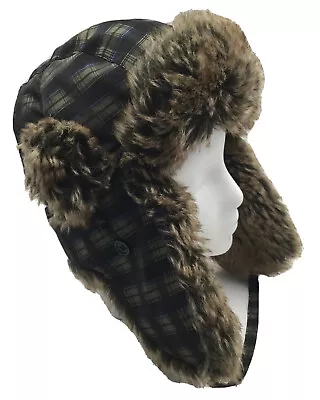 Sportsman Trapper Headgear Elmer Fudd Hat W/Ear Flaps GKS III Black Blue Brown M • $24.50