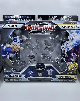 Monsuno Combat 4-Pack Figures Charger Airchopper Arachnablade Venomeleon • $49.99