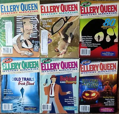 ELLERY QUEEN Mystery Magazine - Six (6) Issues From 2017-2022 • $25.95