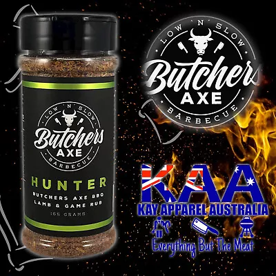 BBQ Rub Butchers Axe BBQ Rubs Hunter Lamb & Game Rub 165 Grams • $14.99