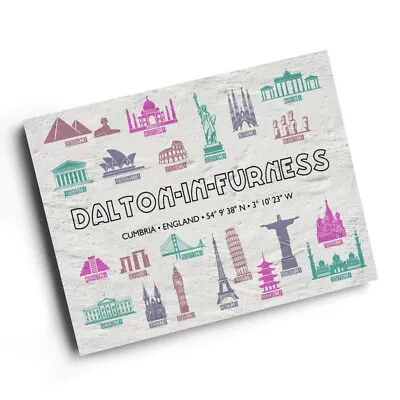 A3 PRINT - Dalton-In-Furness Cumbria England - World Landmarks • £9.99