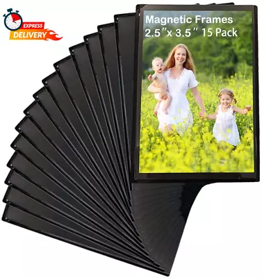 15 Pack Magnet Photo Frame Refrigerator 2.5X3.5Magnetic Picture Holder • $12.99