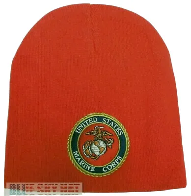 U.s. Marine Corps Usmc Ega Eagle Globe Anchor Logo Beanie Cap Ski Knit Warm Hat • $15.99