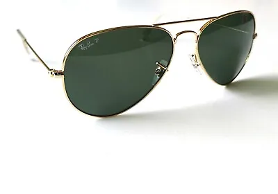 £24 • Buy Ray-Ban Sunglasses Aviator Genuine Glass Polarised RB3025 001/58 RRP£184 Top Gun