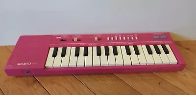 Vintage 1980 Casio PT-1 Mini Pink Keyboard - 29 Keys - Works! • $129.95