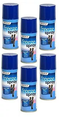 6 X FREEZE SPRAY Sports Injury Leg Instant Pain Relief Muscle Twist Sprains Fast • £10.99