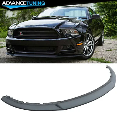 Fits 13-14 Ford Mustang V6 V8 R Style 3PC Front Bumper Lip Splitter Injection PP • $49.99
