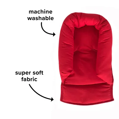 Baby Head Car Seat Rest Cushion Toddler Child Support Pillow Cotton Red • £11.99