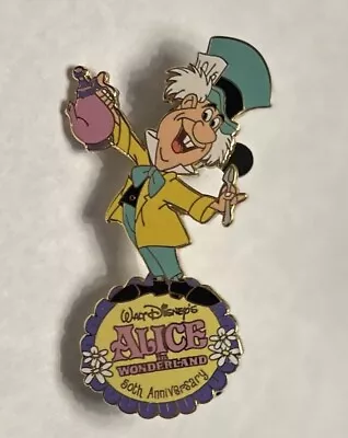 Disney Auctions - Alice In Wonderland 50th Anniversary - Mad Hatter LE100 Pin • $199.99