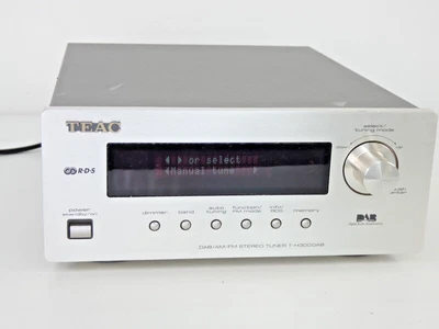 £59.99 • Buy Teac T-H300 DAB FM AM Radio Tuner Silver Compact Optical Out JAPAN MADE