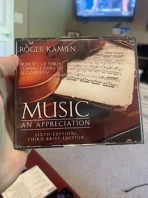 Roger Kamien Music An Appreciation (3 CD Set) Sixth Edition Third Brief Edition • $6