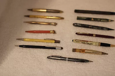 Lot Of 13 Vintage Mechanical Pencils  Branded And Unbranded Lot 5 • $15