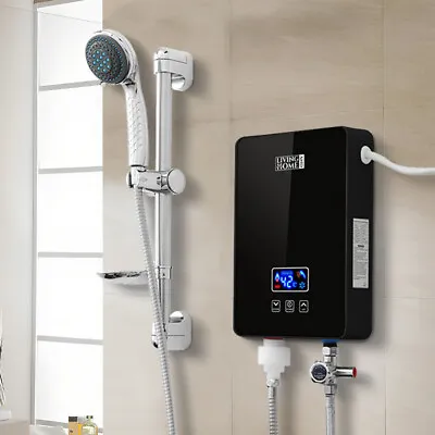 Electric Tankless Instant Water Heater Shower Head Kitchen Under Sink Bathroom • £79.95