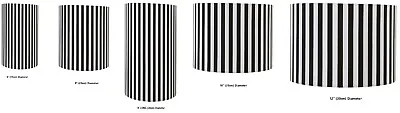 Handmade Black And White Stripe Drum Lampshade / Ceiling Shade / Pendant Shade • £18.99